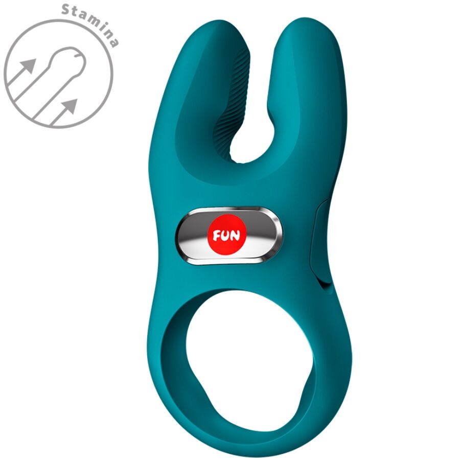 Fun Factory Nos Pro Vibrating Cock Ring Bottle Green