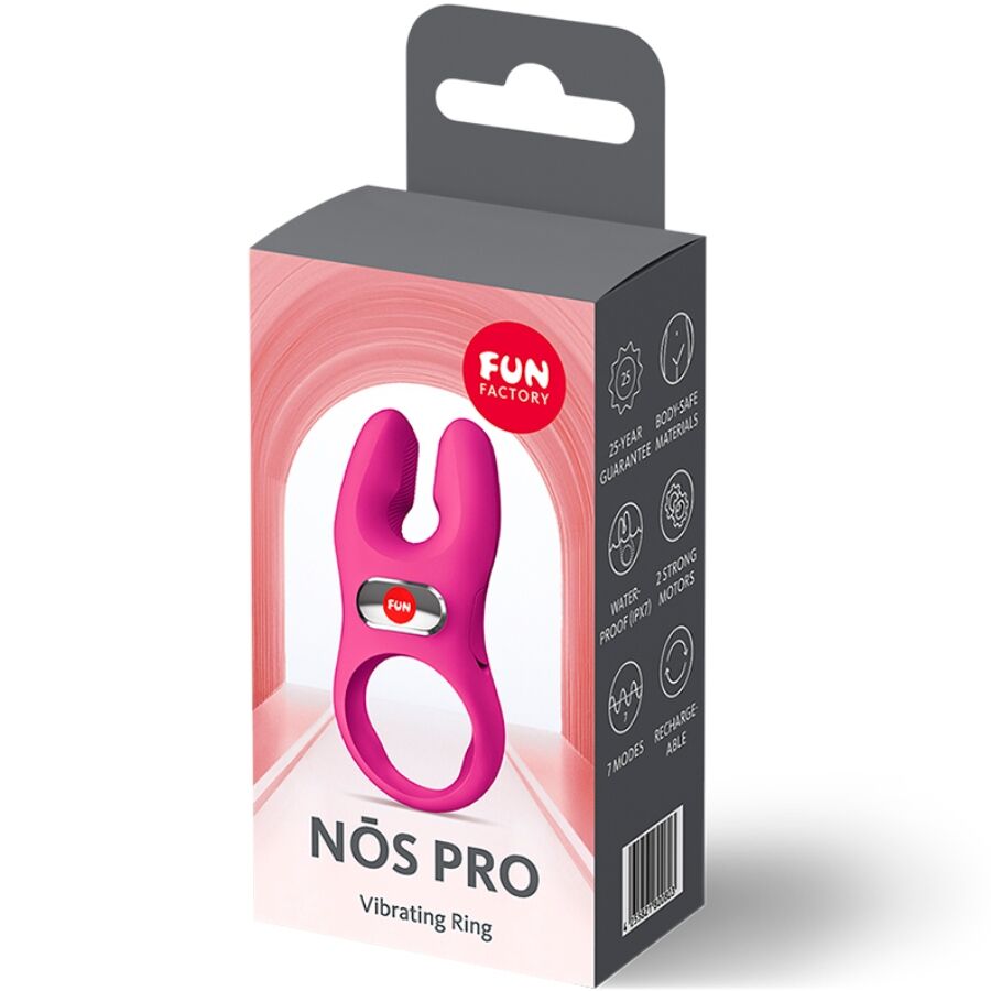 Fun Factory Nos Pro Vibrating Cock Ring Magenta