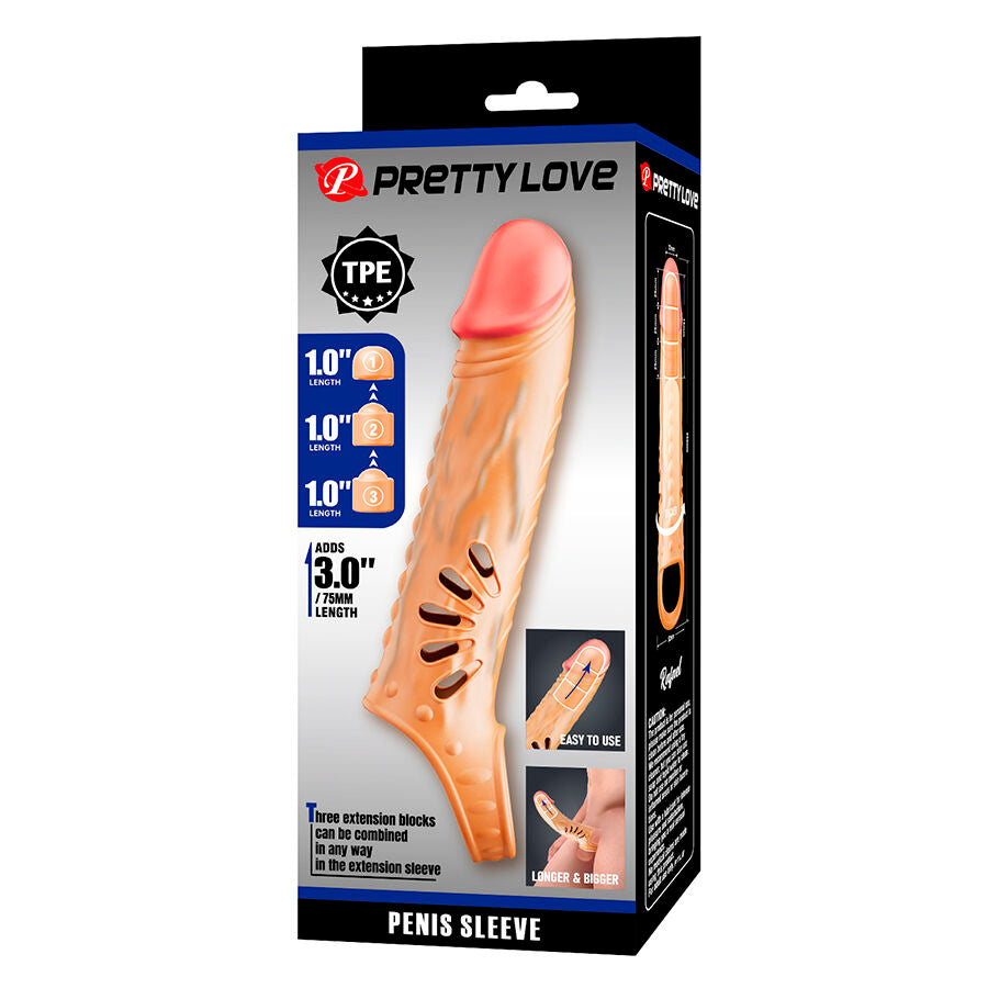 Pretty Love Penis Sleeve with Extenders