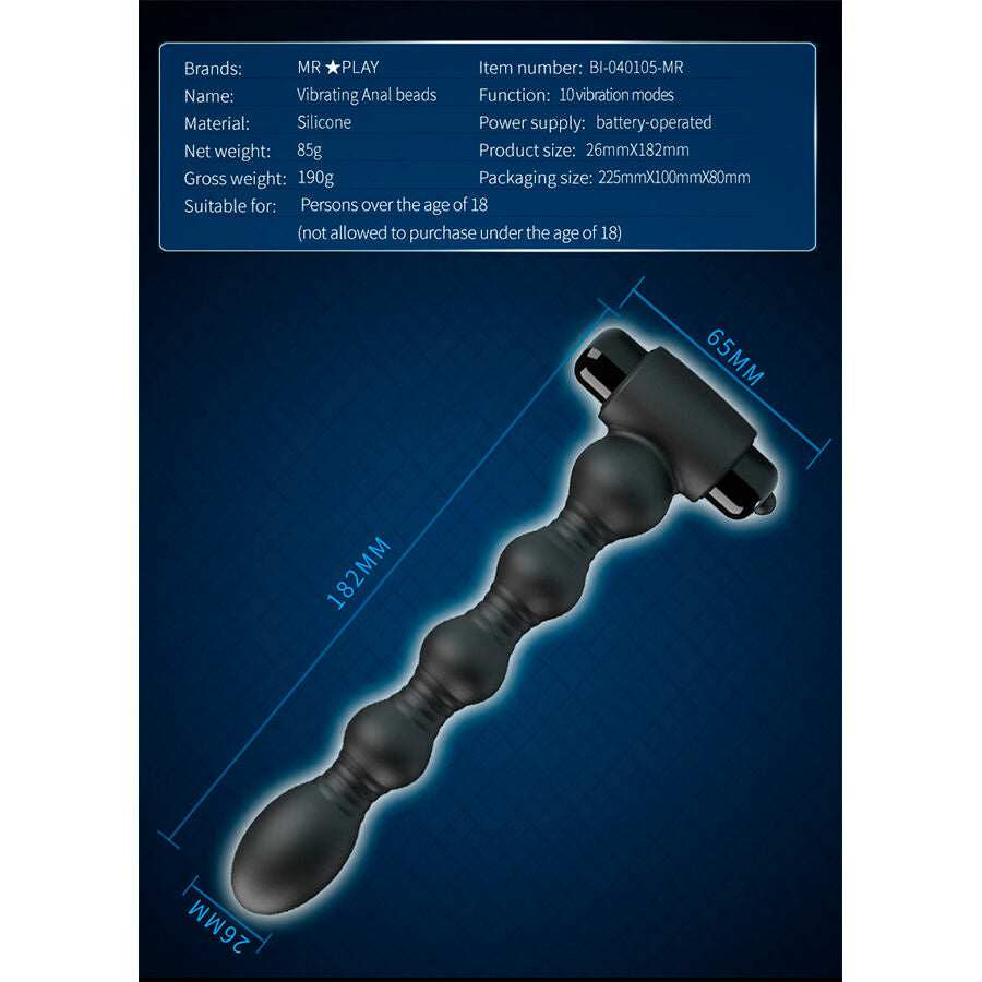 Mr Play Vibrating Anal Plug Massager