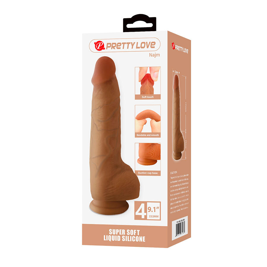 Pretty Love Najm Dildo Realista con Ventosa 23.2 cm