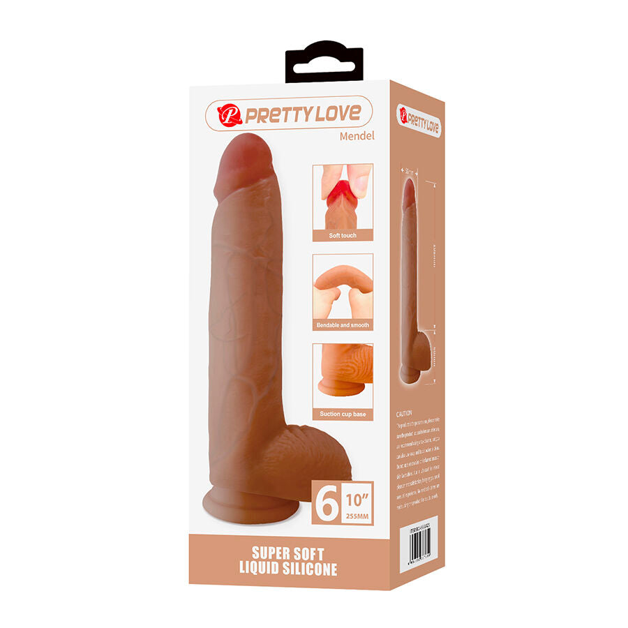 Pretty Love Mendel Dildo Realista con Ventosa 25.5 cm