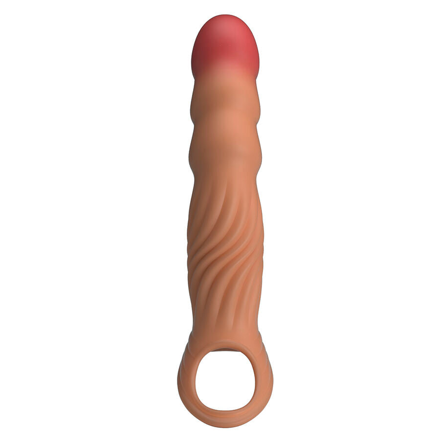 Pretty Love Textured Penis Sleeve con Vibración y Control Remoto