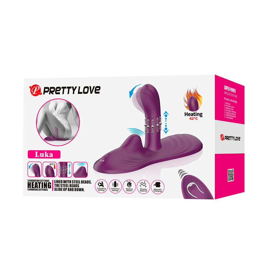 Pretty Love Luka - Vibrador con Efecto Calor y Control Remoto