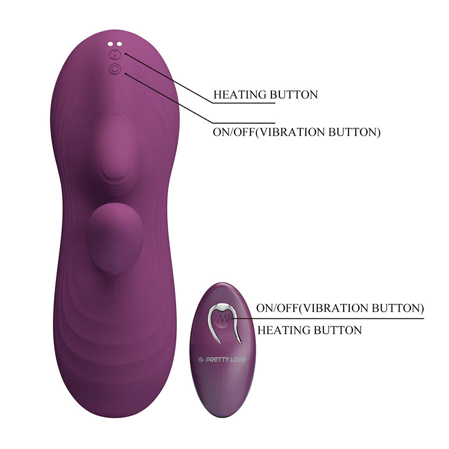 Pretty Love Luka - Vibrador con Efecto Calor y Control Remoto