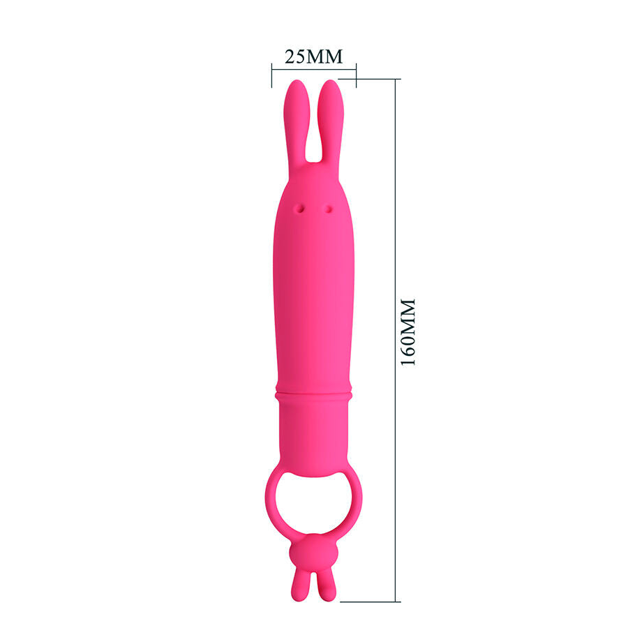 Pretty Love Delia Rabbit Vibrator con Anillo de Resistencia