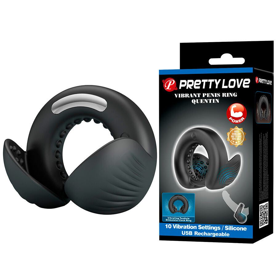 Pretty Love Quentin - Anillo Peniano con Estimulador Testicular