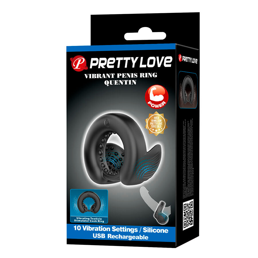 Pretty Love Quentin - Anillo Peniano con Estimulador Testicular