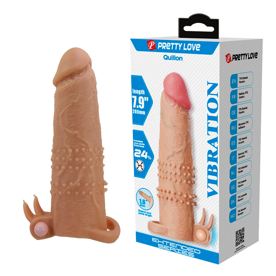 Pretty Love Quillon - Funda Peneana con Estimulador de Clítoris y Vibración