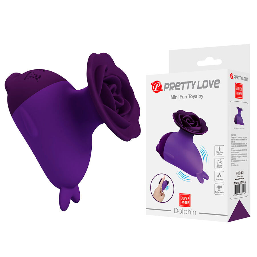 Pretty Love Dolphin Mini Vibrator con Clip