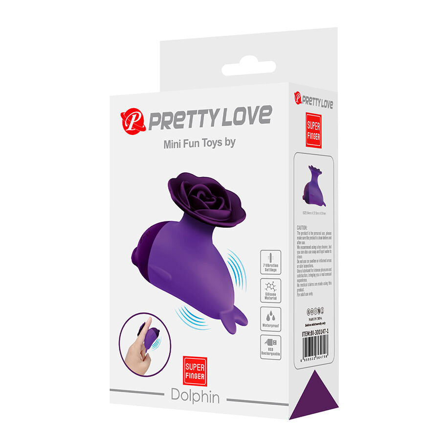 Pretty Love Dolphin Mini Vibrator con Clip