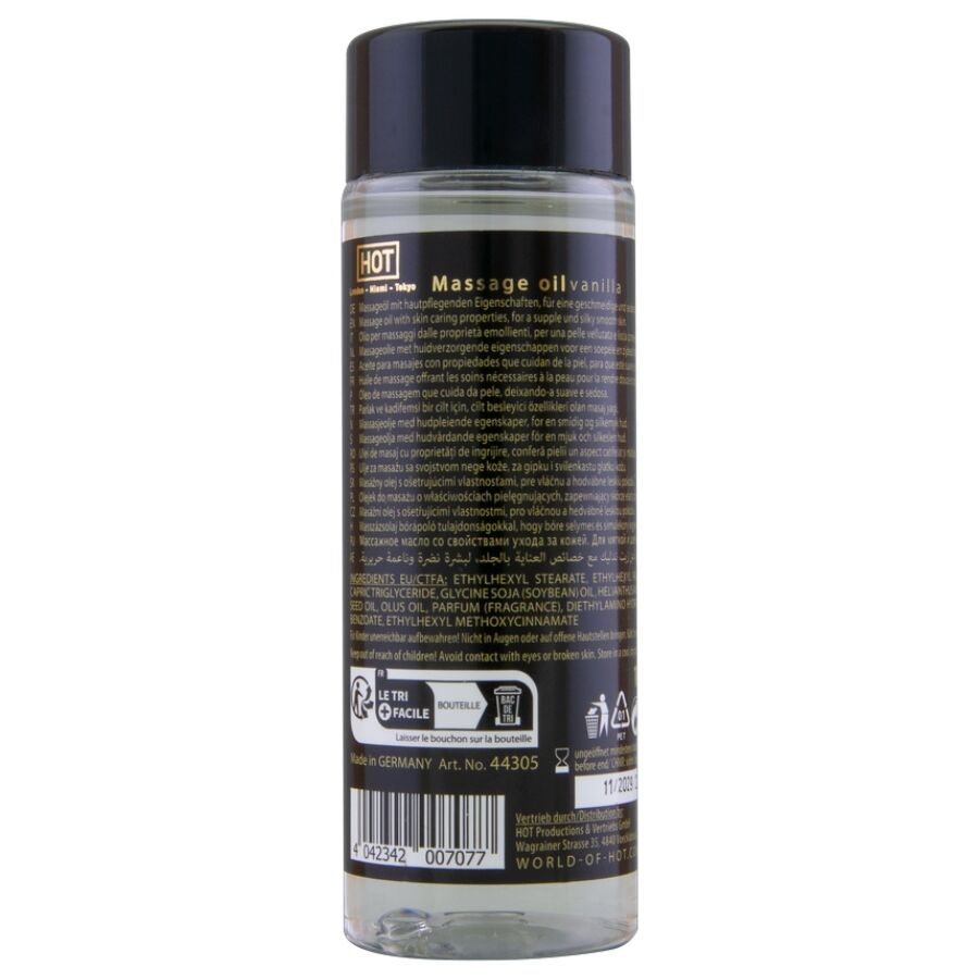 Hot Massage Oil Vanilla - Aceite de Masaje 100 ml
