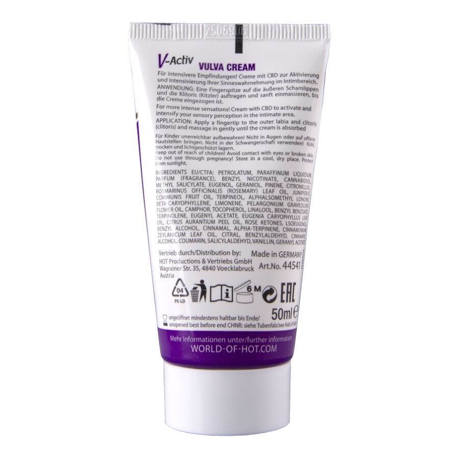 Hot Vulva Cream mit CBD 50ml