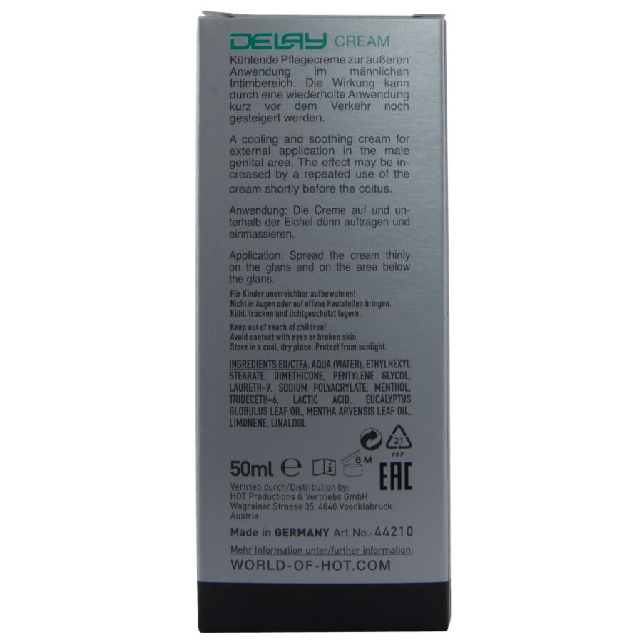 Hot Delay Cream 50 ml