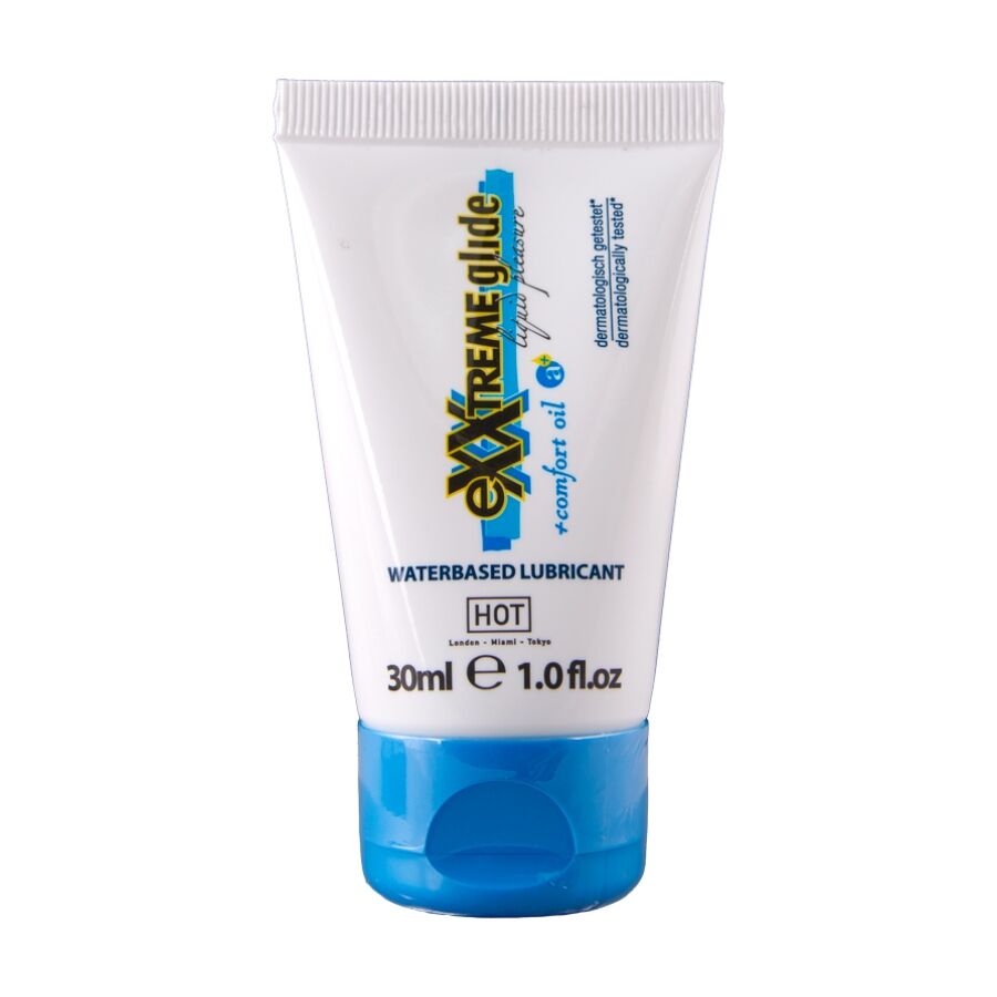 Hot Exxtreme Glide Lubricante Waterbased + Comfort Oil A+ 30ml