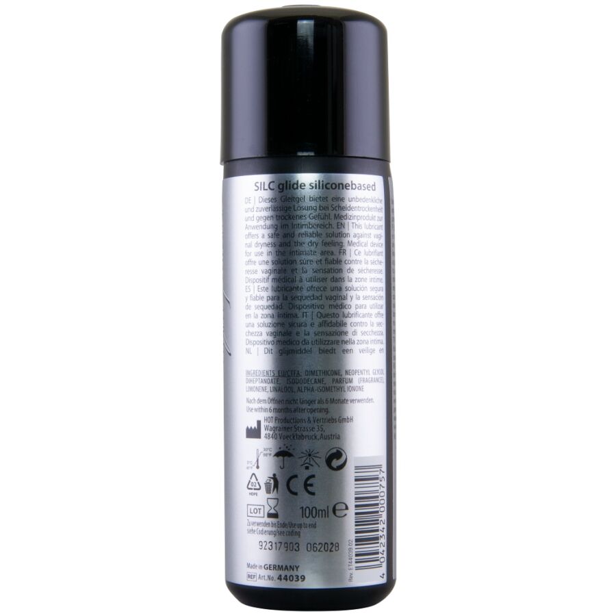 HOT Silc Glide Lubricante a Base de Silicona 100 ml