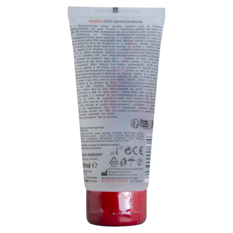 Hot Warming Glide Liquid Pleasure - Lubricante Base Agua 100 ml