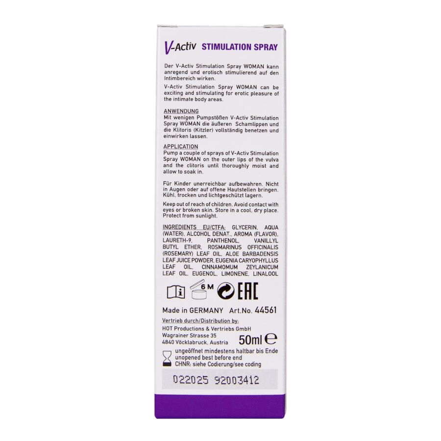 HOT V-Activ Spray de Estimulación para Mujer 50 ml