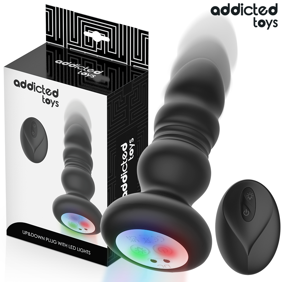 Addicted Toys - Plug Anal Vibrante con Luz LED y Control Remoto