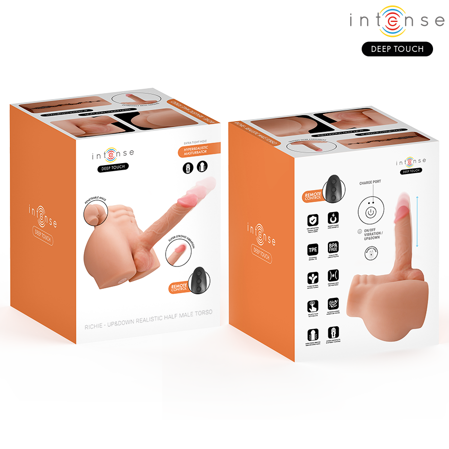 Intense Deep Touch - Torso Realista con Dildo y Control Remoto