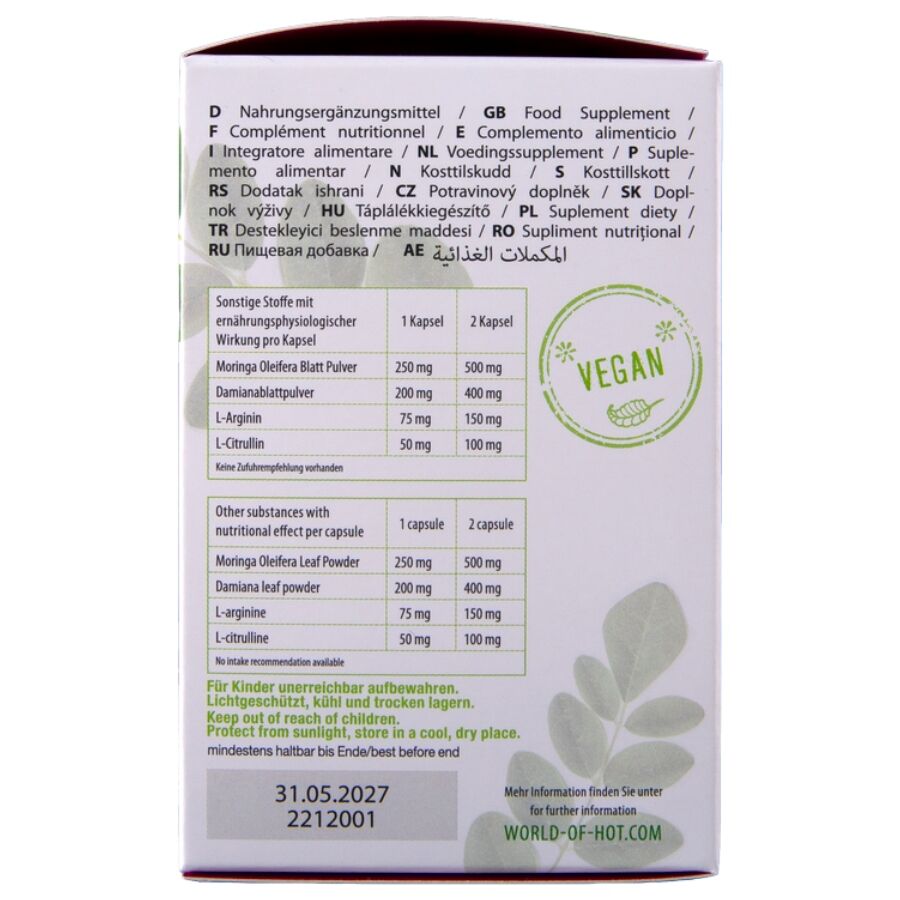 Hot Moringa Women Caps - 60 Cápsulas