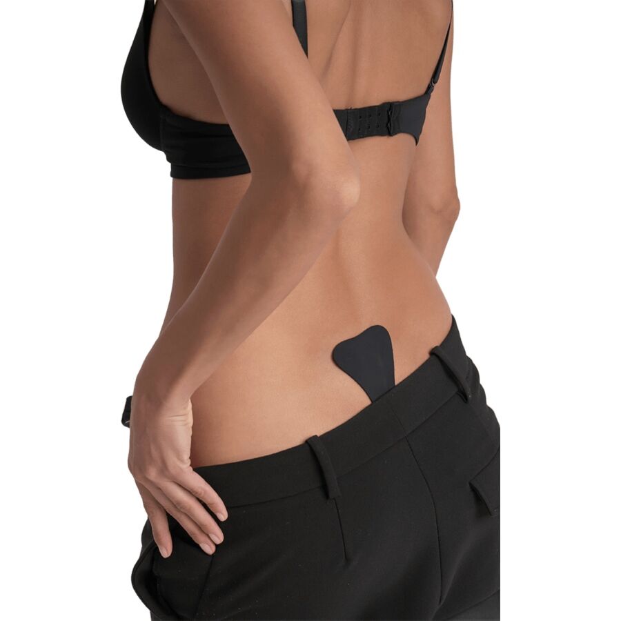 Bye Bra Tanga Adhesivo Negro - Invisible y Reutilizable