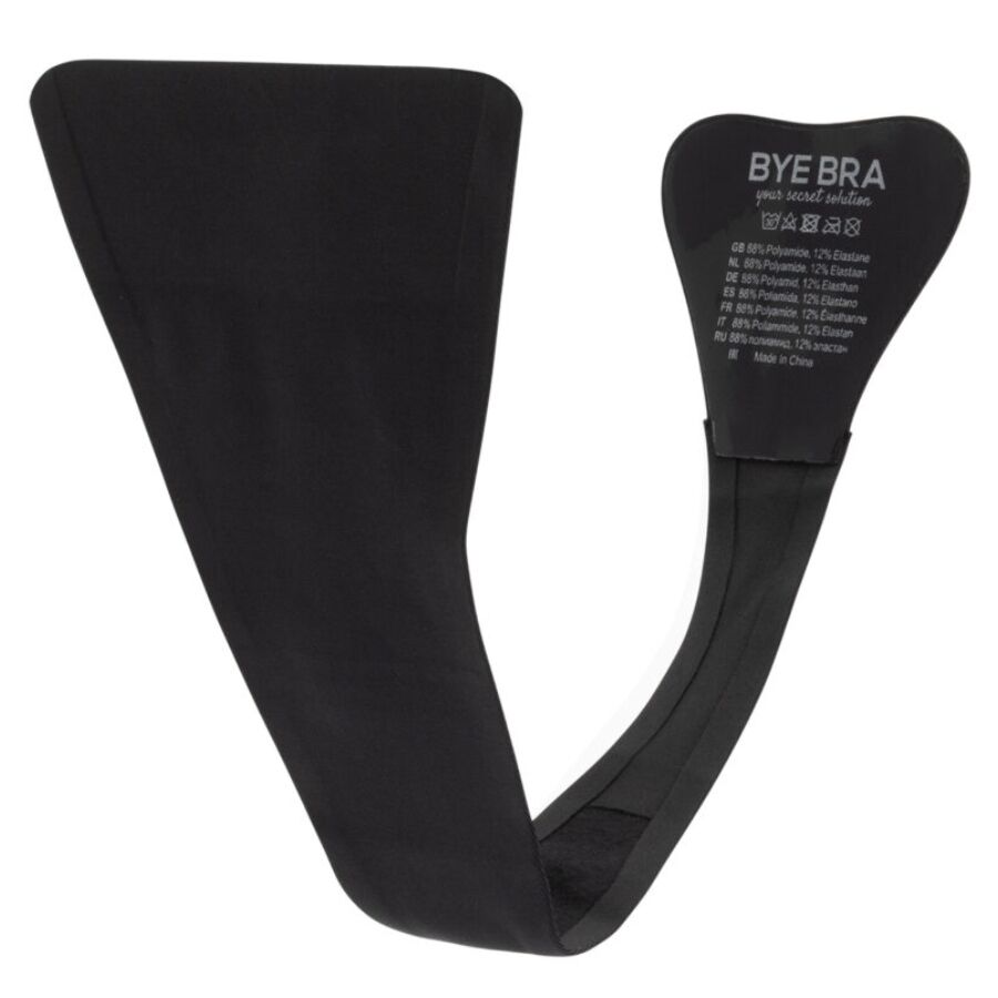 Bye Bra Tanga Adhesivo Negro - Invisible y Reutilizable