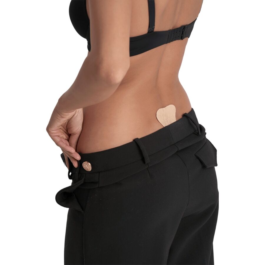 Bye Bra String Adhesiva Invisible Encaje Beige - Reutilizable hasta 50 Usos