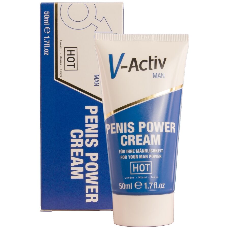 Hot V-Activ Penis Power Cream - Crema Estimulante para Hombres 50ml