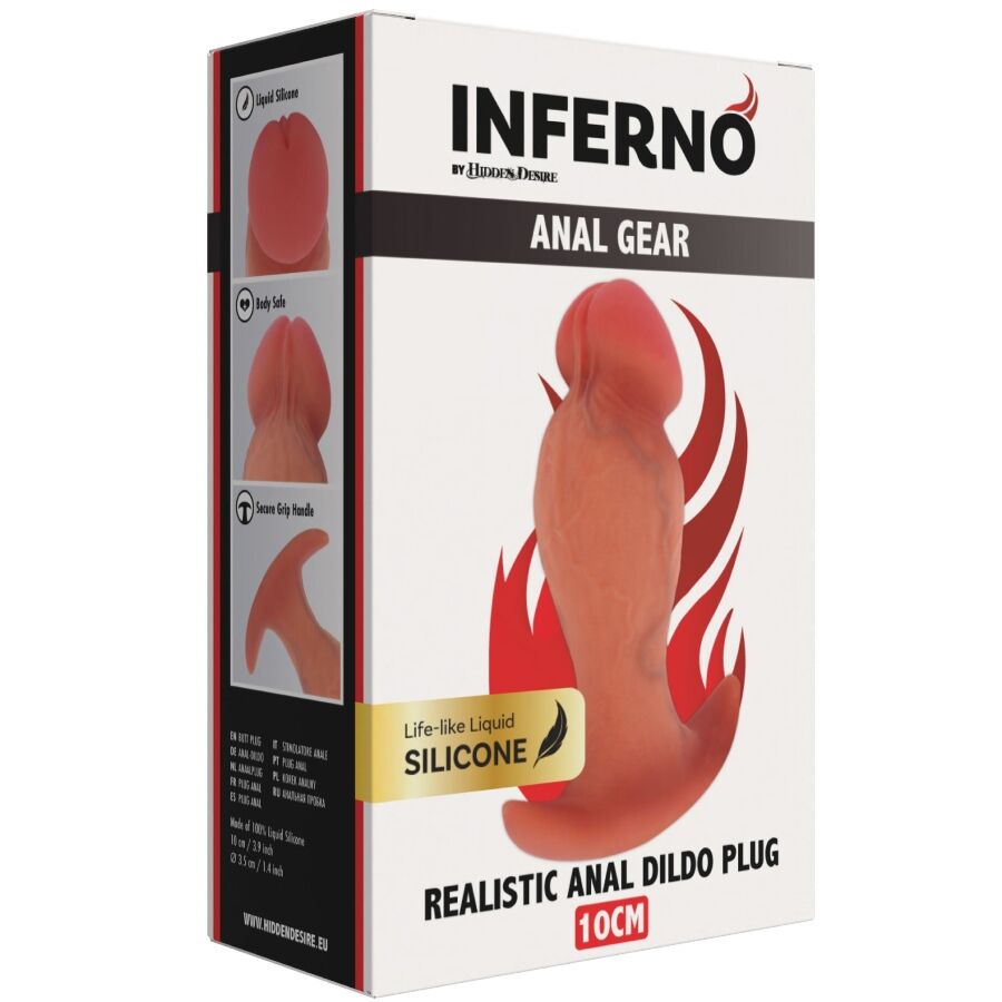 Hidden Desire Inferno Realistic Buttplug 10 cm