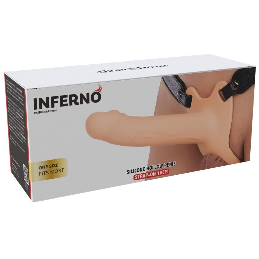 Hidden Desire Inferno Penis Sleeve Strap-On Silicona 18 cm