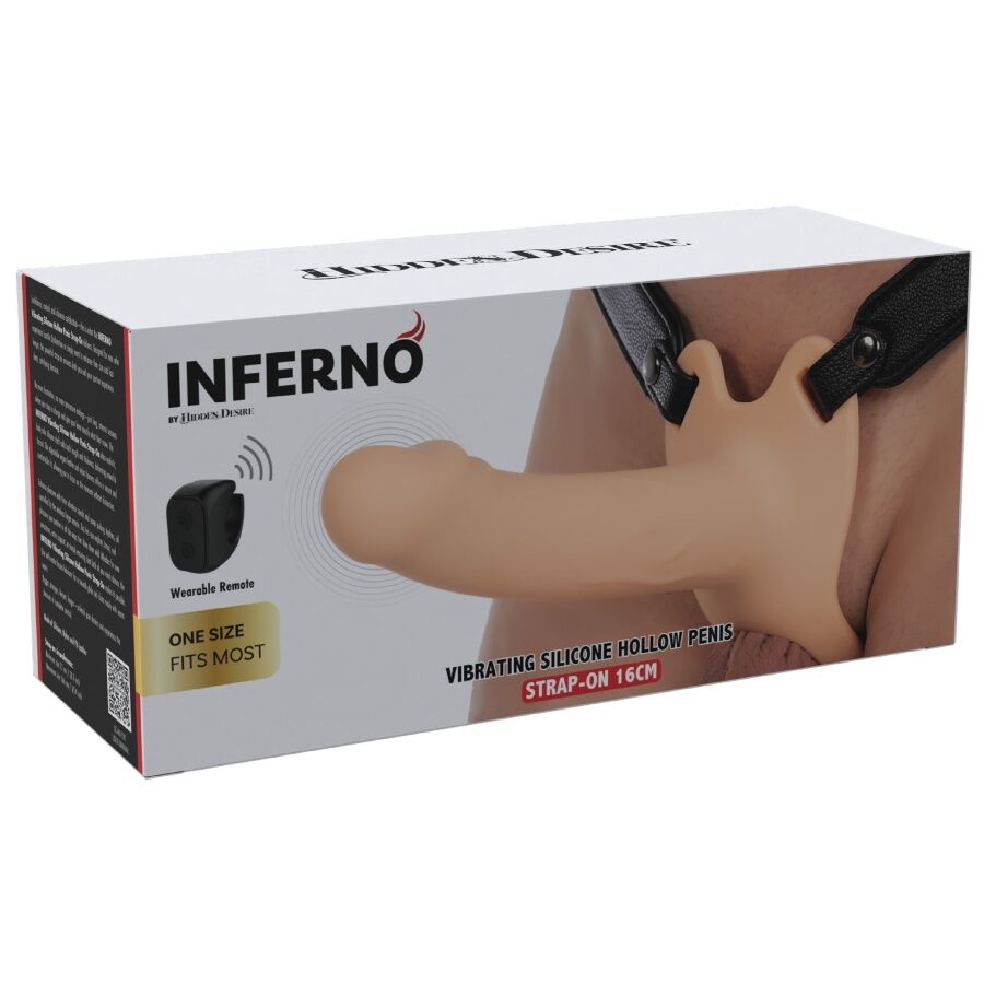 Hidden Desire Inferno Vibrating Penis Sleeve Strap-On 16 cm