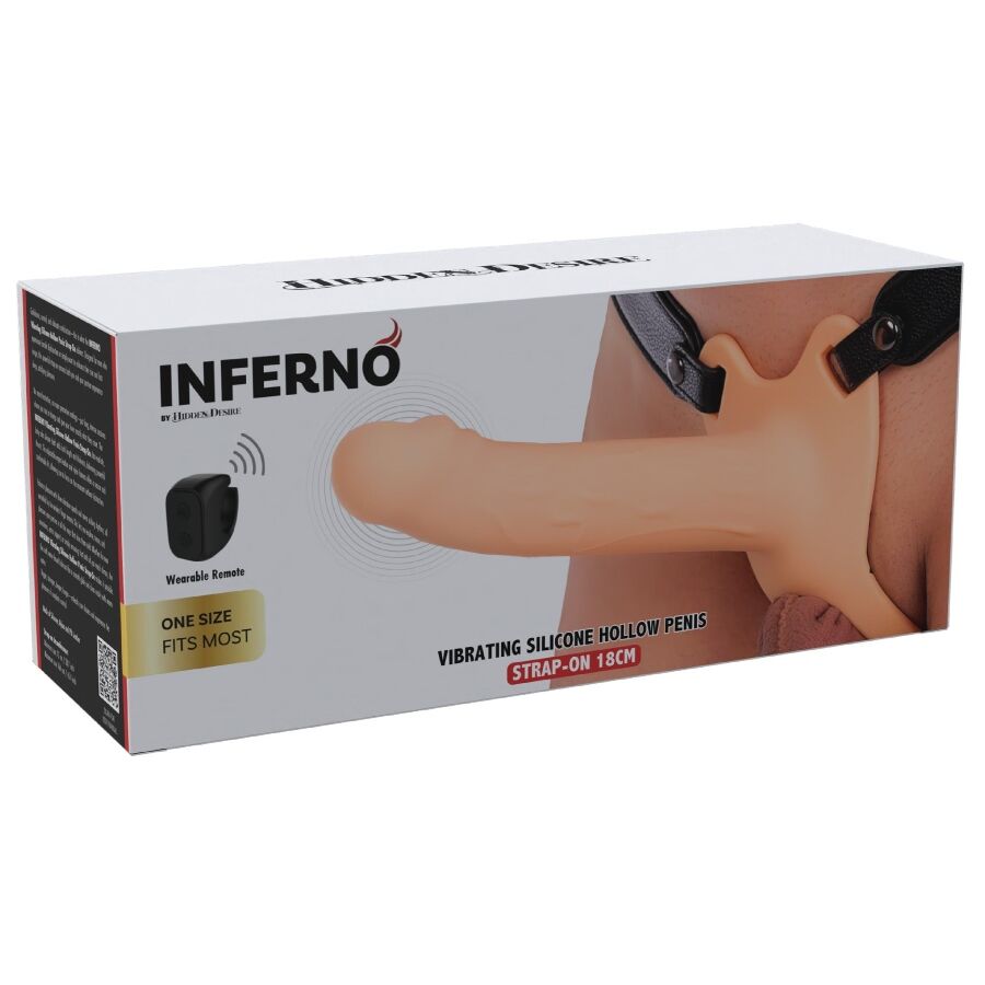 Hidden Desire Inferno Vibrating Penis Sleeve Strap-On 18 cm