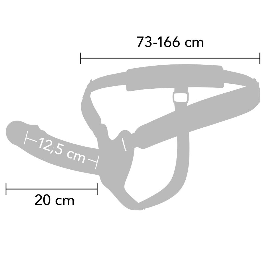 Hidden Desire Inferno Vibrating Penis Sleeve Strap-On 20 cm