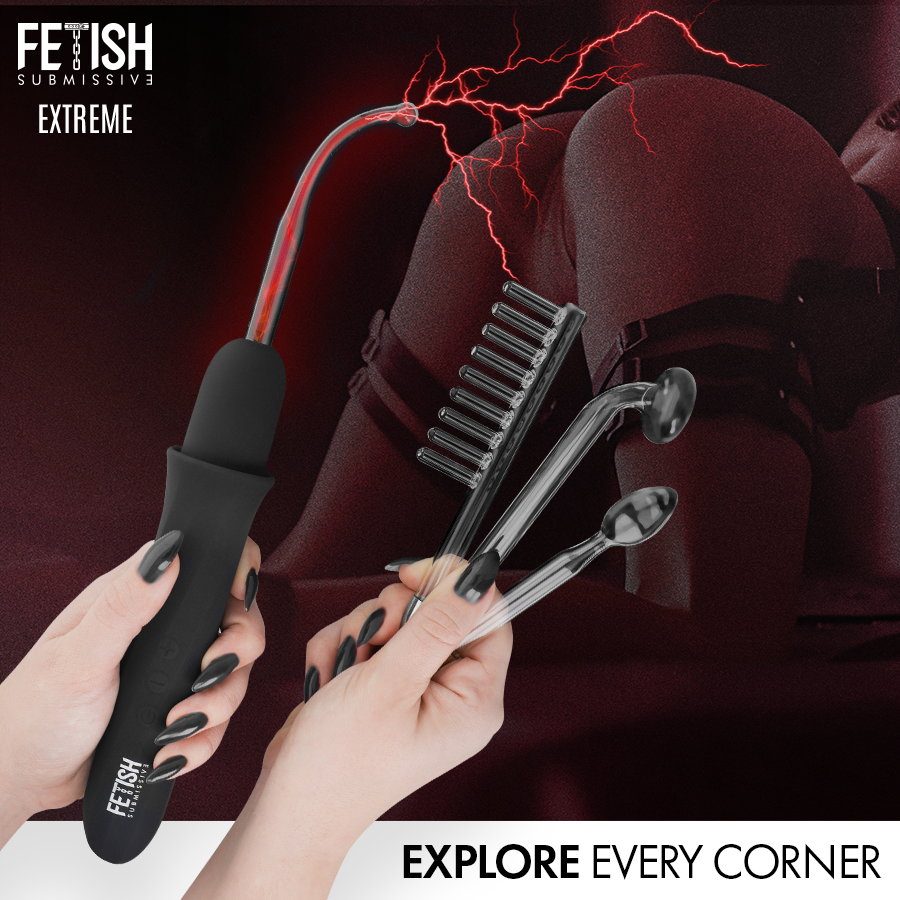 Fetish Submissive High Frequency Electrostimulation Wand