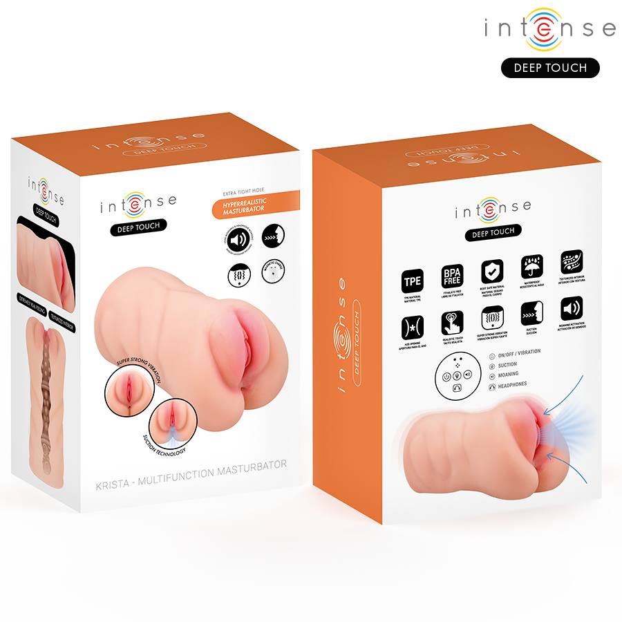 Intense Deep Touch Krista - Masturbador Vaginal con Succión y Vibración