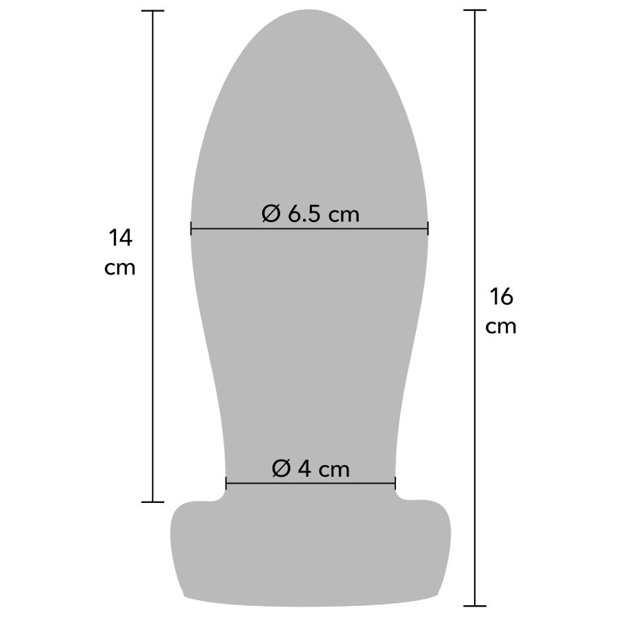 Hidden Desire Extreme Heavy Anal Stretcher Plug L - Silicona Líquida