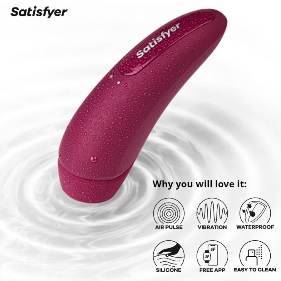 Satisfyer Curvy 1 Red Pink - Estimulador