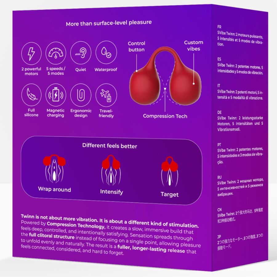Snail Vibe Twinn Cherry Finger Vibrator