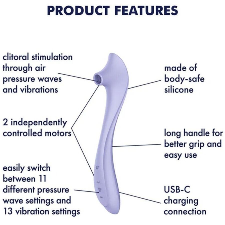 Satisfyer Easy Lover - Vibrador con Estimulador de Pulso de Aire