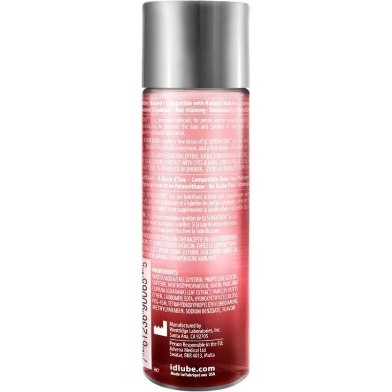 ID Sensation Lubricante Base Agua Efecto Calor 250 ml