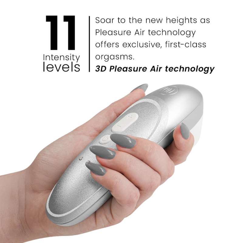 Womanizer Pro Vibrant Estimulador de Clítoris Gris Plata