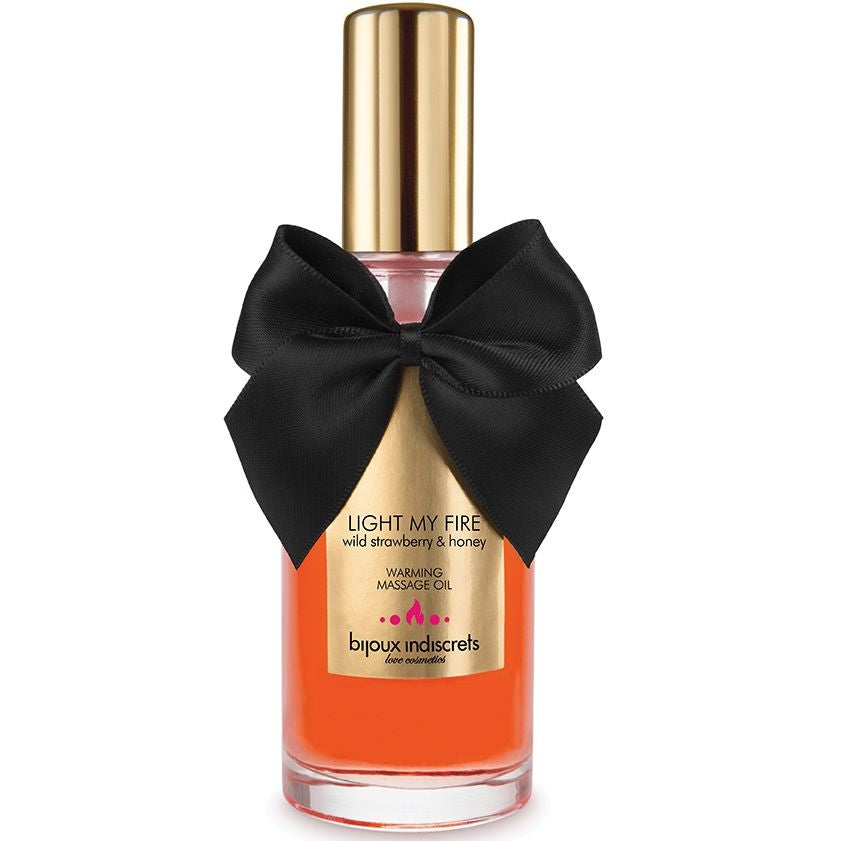 Bijoux Massage Oil Heat Effect Strawberry Aroma