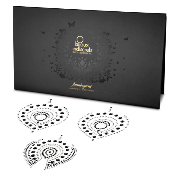 Bijoux Indiscrets Flamboyant - Joyería Corporal Black & Silver