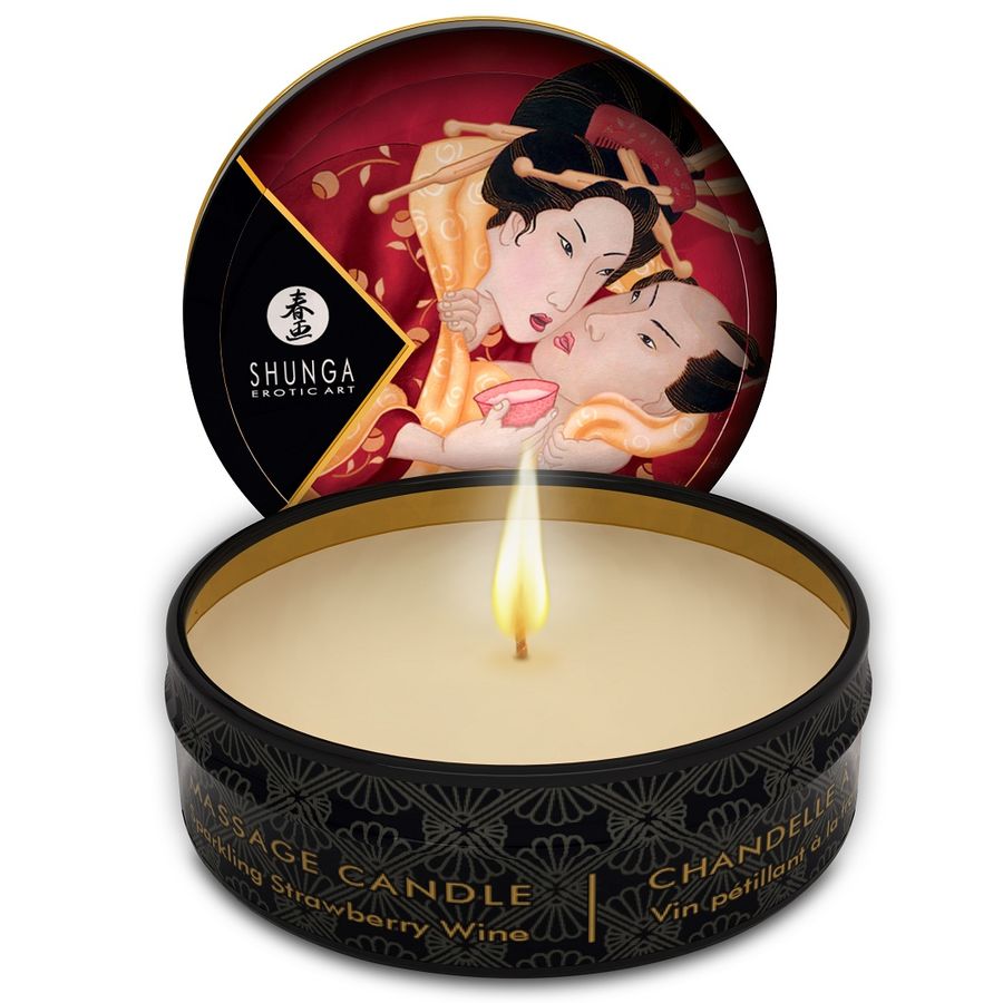 Shunga Mini Caress by Candlelight Display - Pack 24 Velas de Masaje