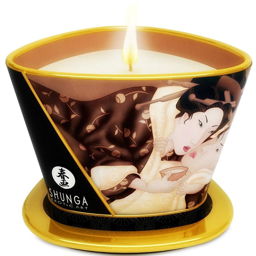 Vela de Masaje Shunga Mini Caress by Candelight - Chocolate 170ml