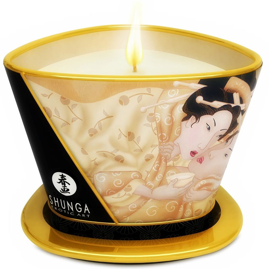 Vela Masaje Shunga Mini Caress By Candelight Vainilla 170ml
