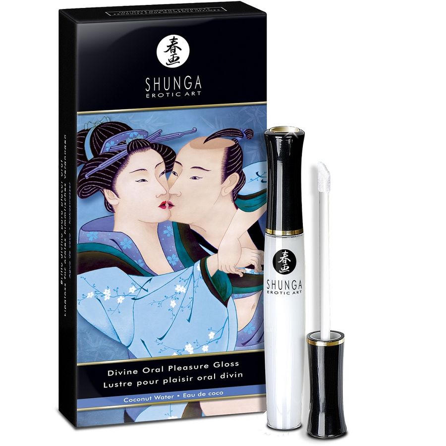 Shunga Divine Lip Gloss Coconut Water - Brillo Labial