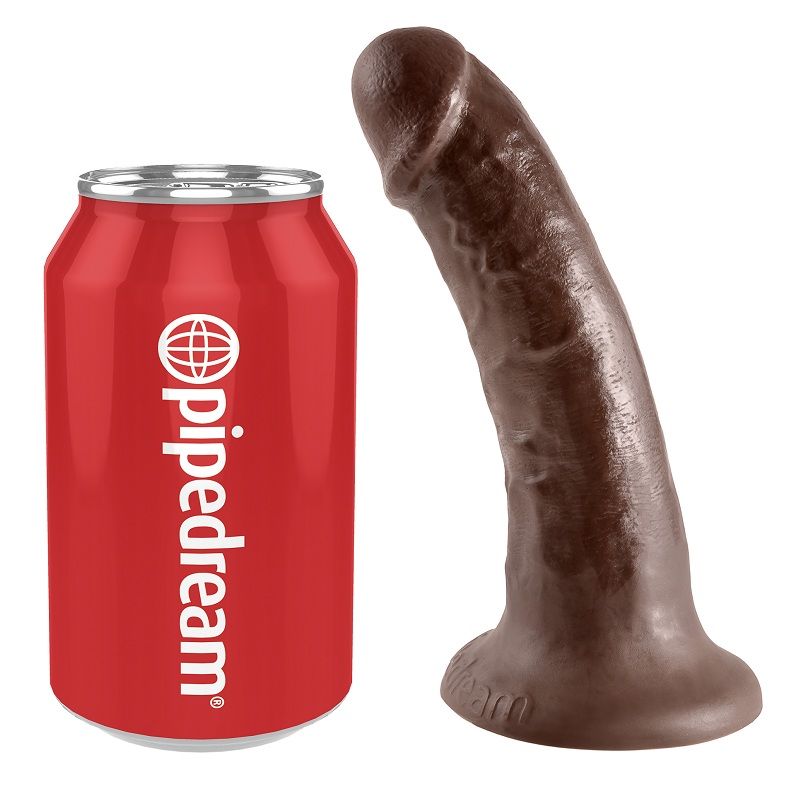 King Cock 6" Dildo Realista Marrón 15.2 cm