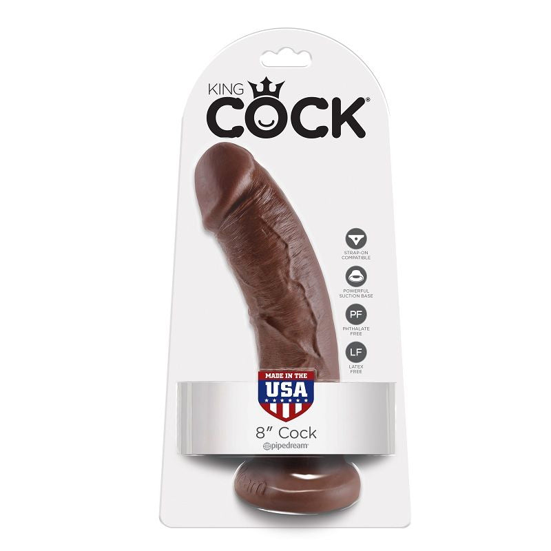 King Cock 8 Dildo Brown - 20,3 cm